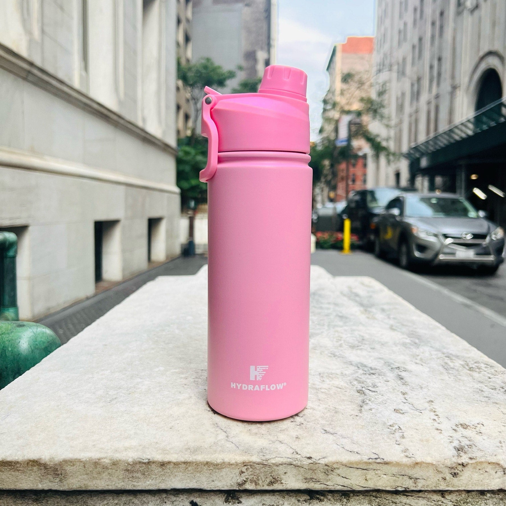 17 oz Pastel Hybrid Dual Lid Bottle