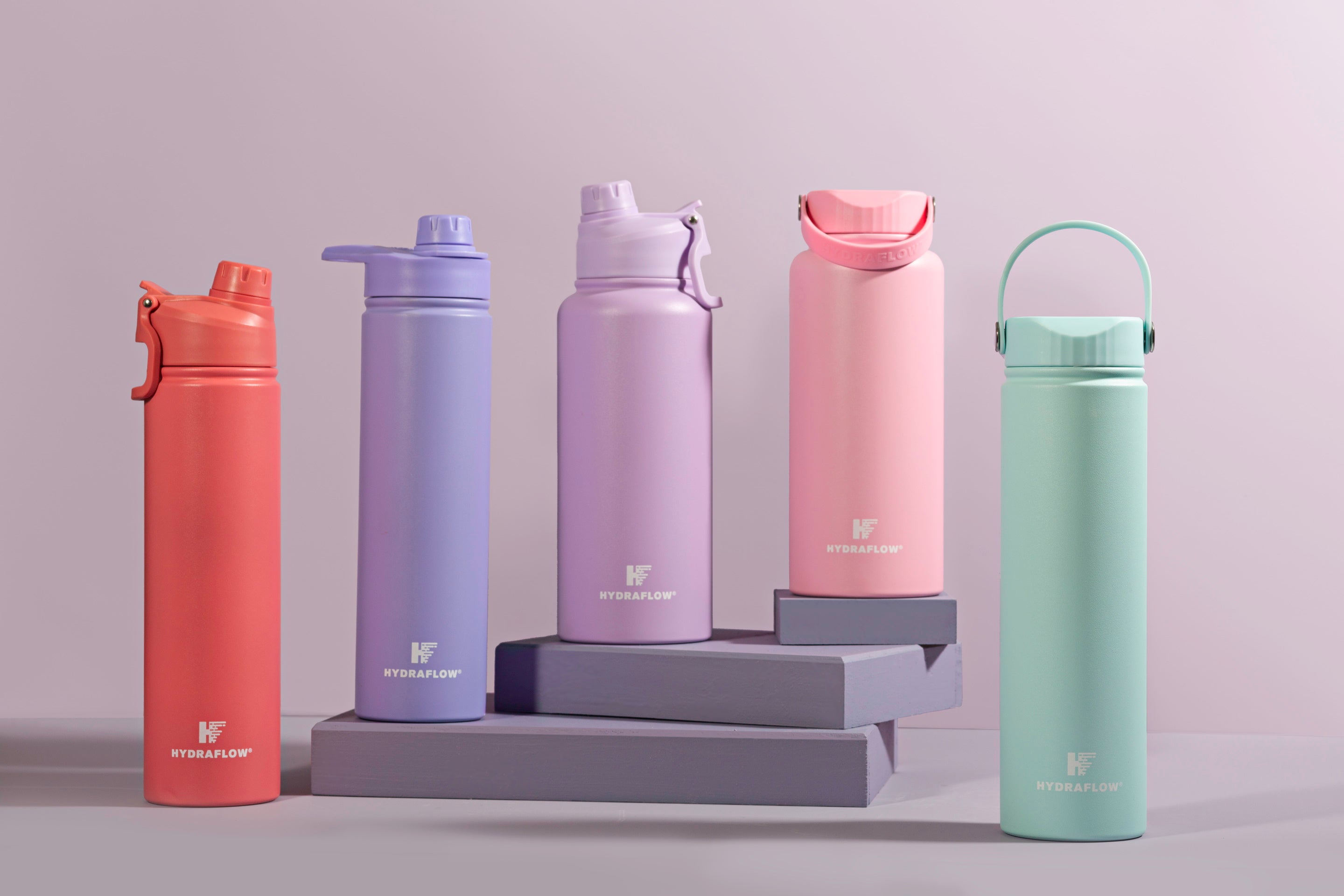 17 oz Pastel Hybrid Flipstraw Bottle