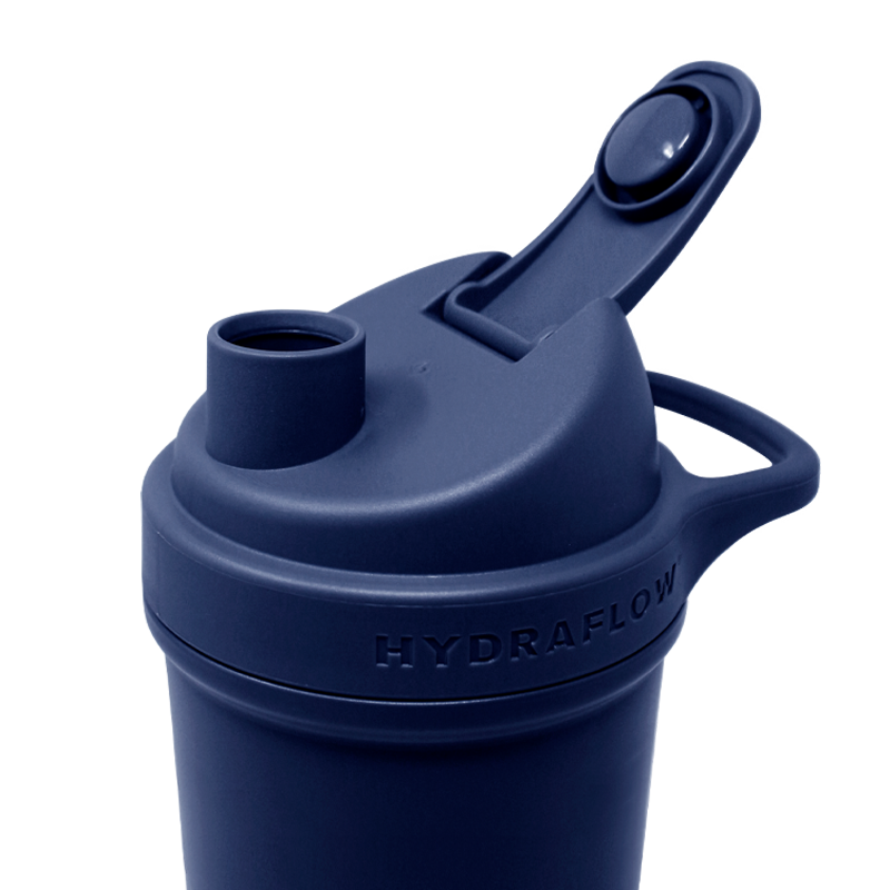 Hydraflow Capri 40 oz. Navy Dark Blue Stainless Steel Vacuum Insulated Tumbler with Handle, Powder Navy