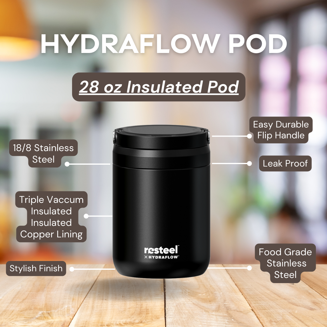 28oz Resteel x Hydraflow Insulated Pod