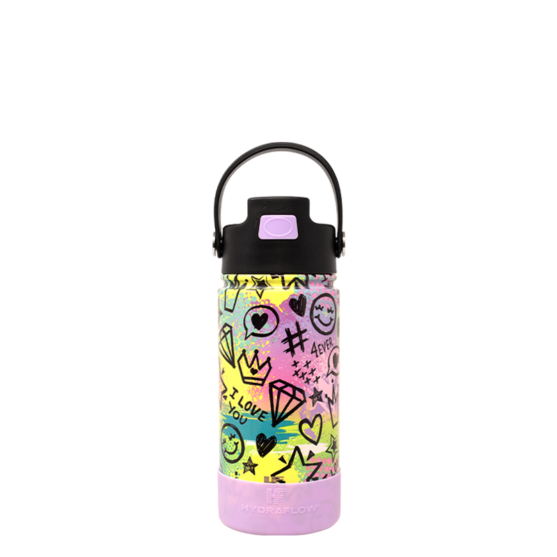 Hydraflow Kids Hybrid 14-oz Stainless Steel Insulated Bottles, 2 Pack  (Assorted Colors)