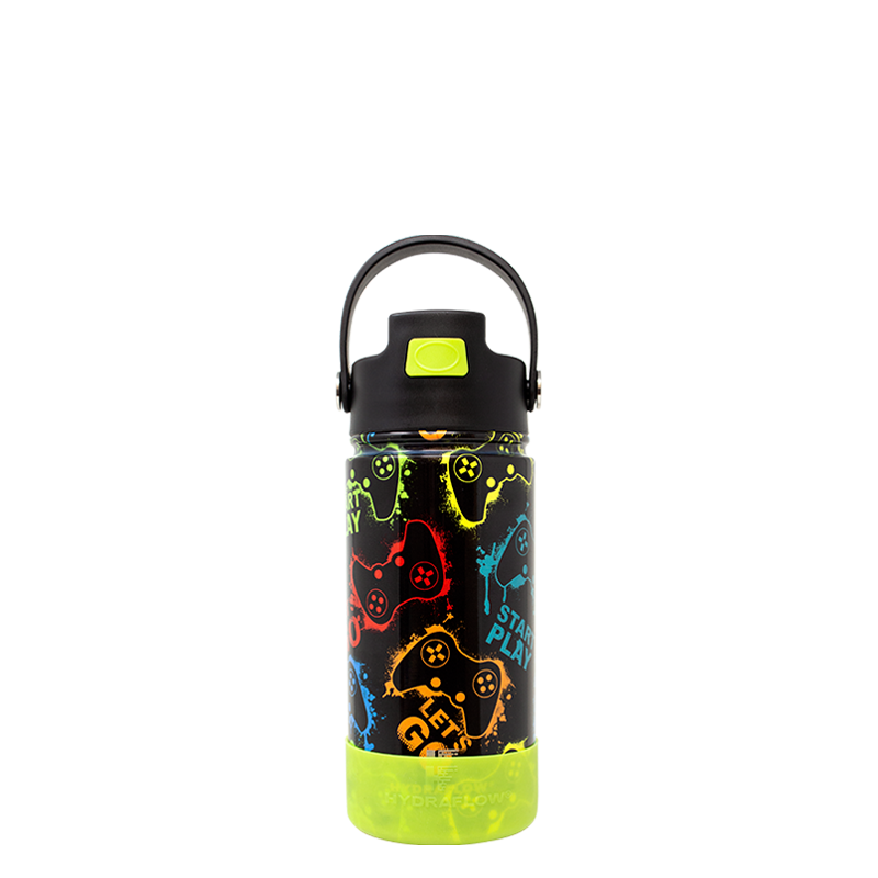 12 oz Insulated Kids Water Bottle for Boy Girl with Straw/Chug