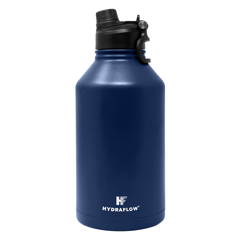 40 oz. Water Bottle Manna Color: Navy/Stainless